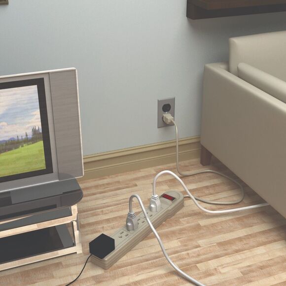 New STANLEY 6-Outlet Power Strip with Spaced Outlet - Picture 2 of 5